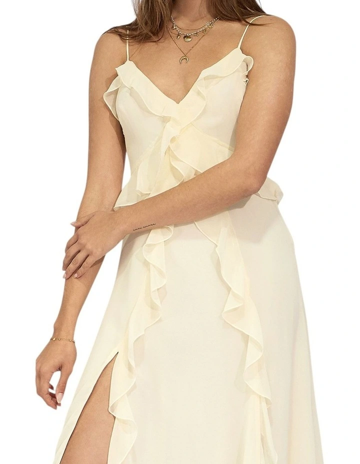 Take Me Away Maxi Ruffle Sundress in Vanilla image 2