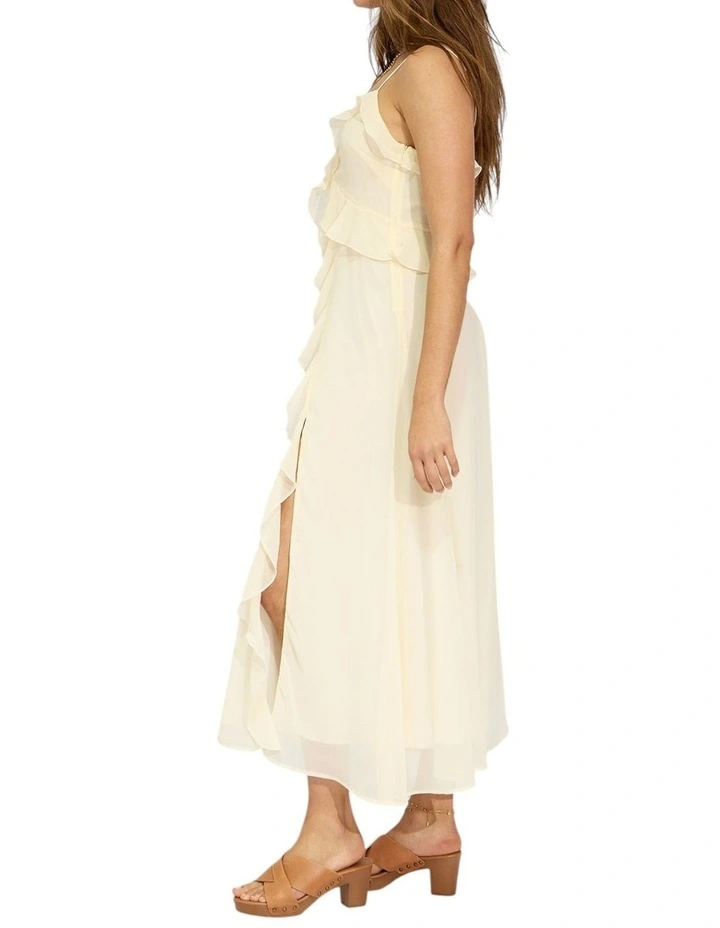 Take Me Away Maxi Ruffle Sundress in Vanilla image 3