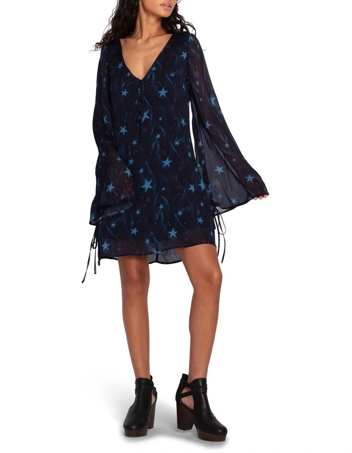 Star Eyes Mini Dress in Star Print image 2