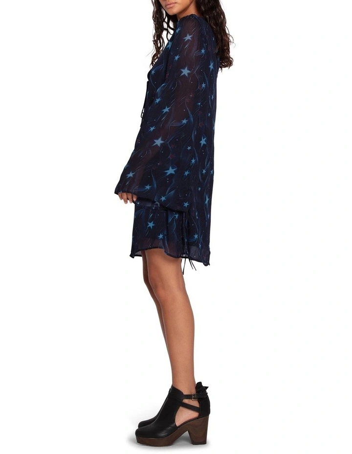 Star Eyes Mini Dress in Star Print image 3