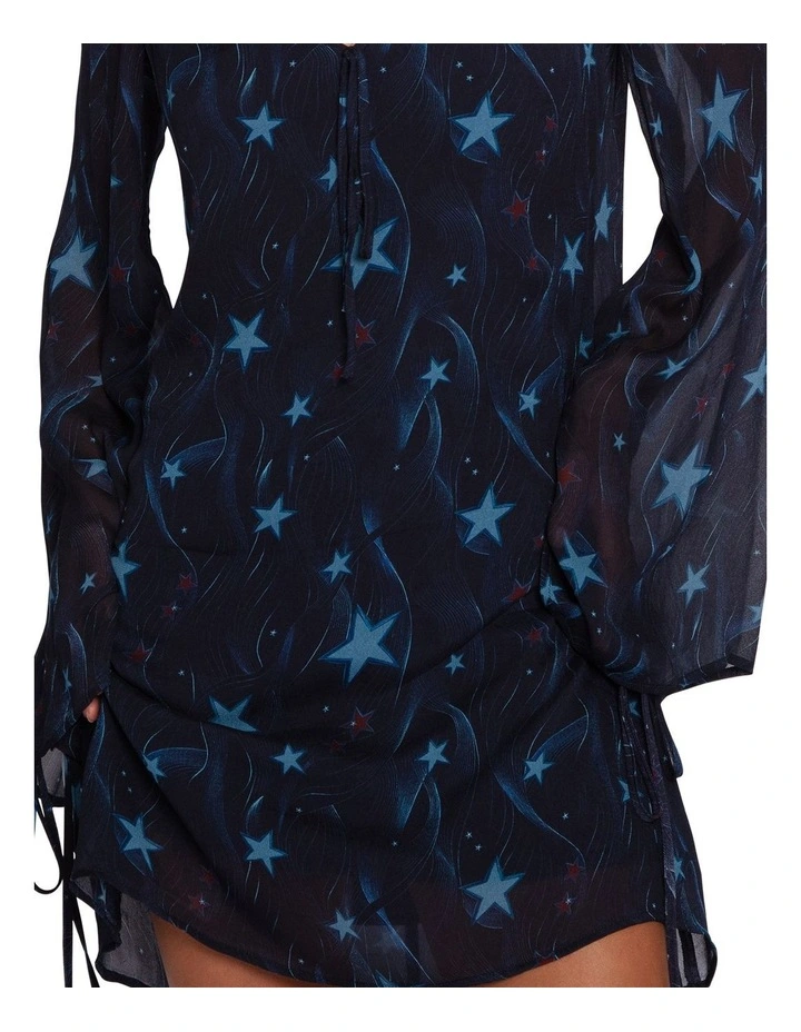 Star Eyes Mini Dress in Star Print image 6
