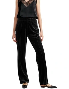 Reverie Velvet Pant in Black