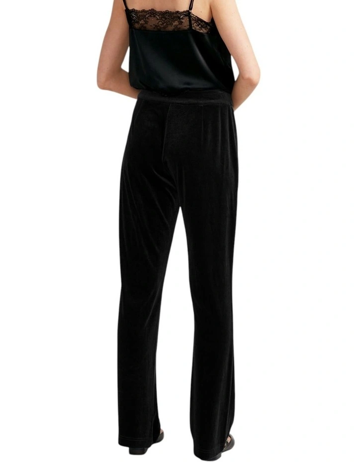 Reverie Velvet Pant in Black image 3