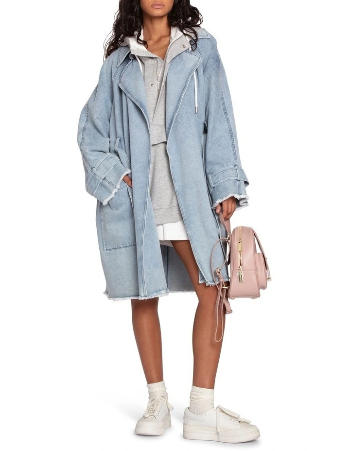 Best Of Me Panelled Hoodie in Grey Marle image 6