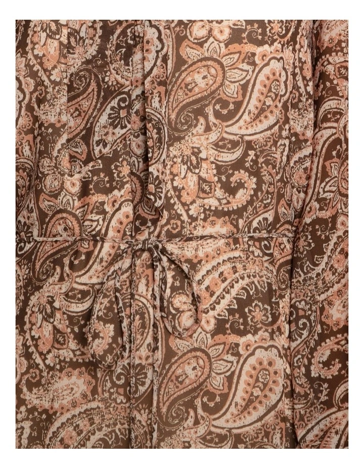 Waterfall Printed Maxi Dress in Print image 7
