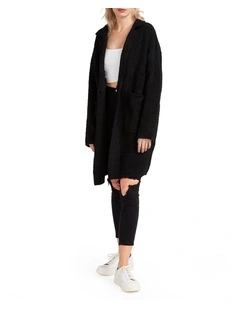 Days Go By Sustainable Blazer Cardigan in Black
