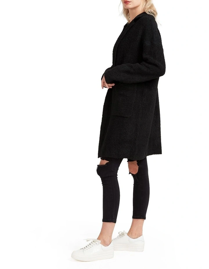 Days Go By Sustainable Blazer Cardigan in Black image 2