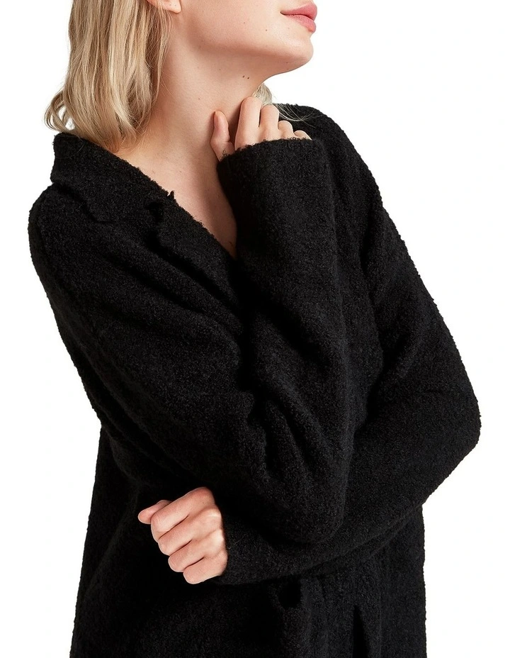 Days Go By Sustainable Blazer Cardigan in Black image 7