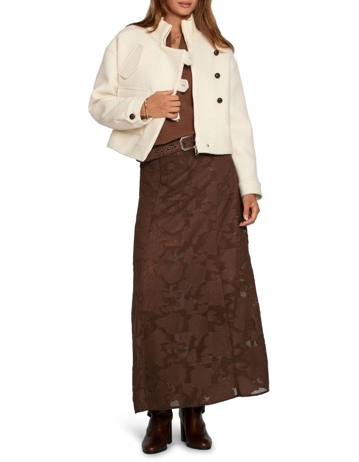 Play It Cool Coupe Maxi Skirt in Chocolate image 6