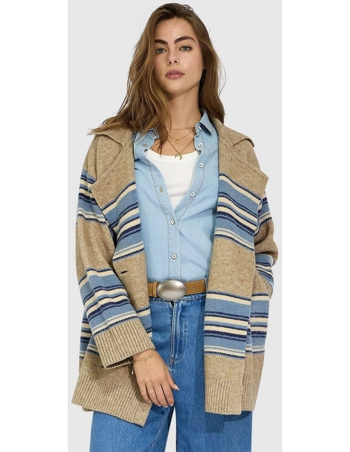 So Many Likes Oversized Knitted Cardi Coat image 2