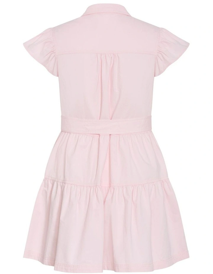Plus Size Kelsie Cotton Mini Dress in Heavenly Pink image 4