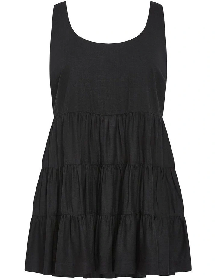 Plus Size Taranto Mini Dress in Black image 3