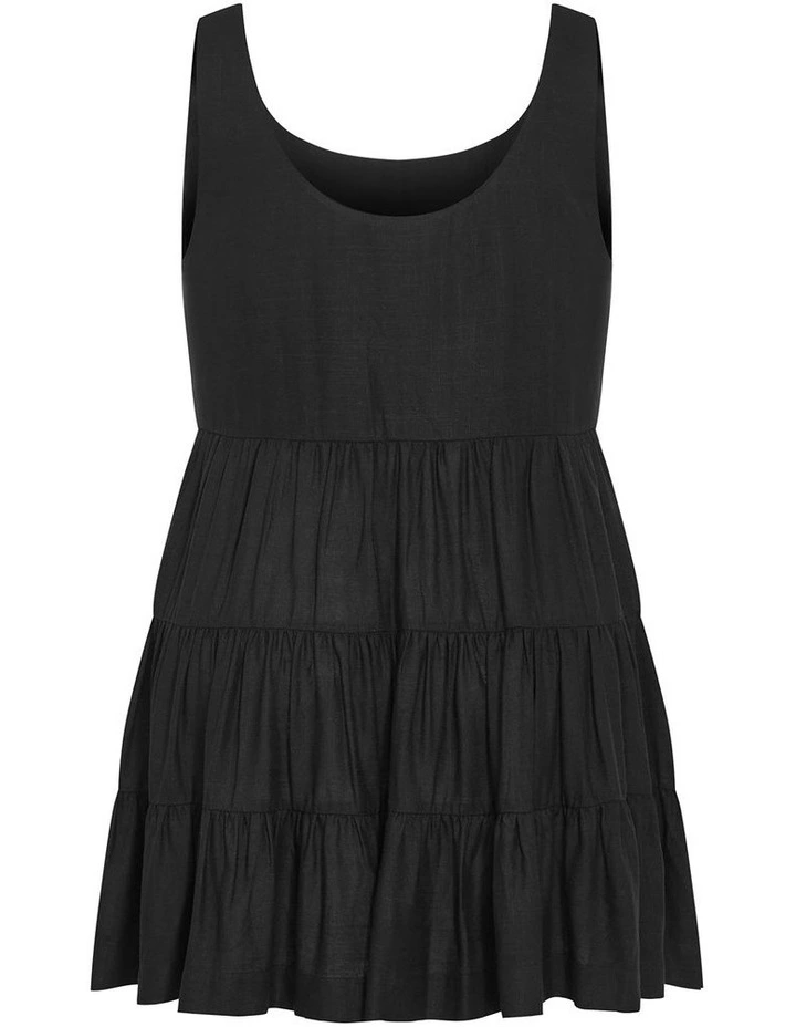 Plus Size Taranto Mini Dress in Black image 4
