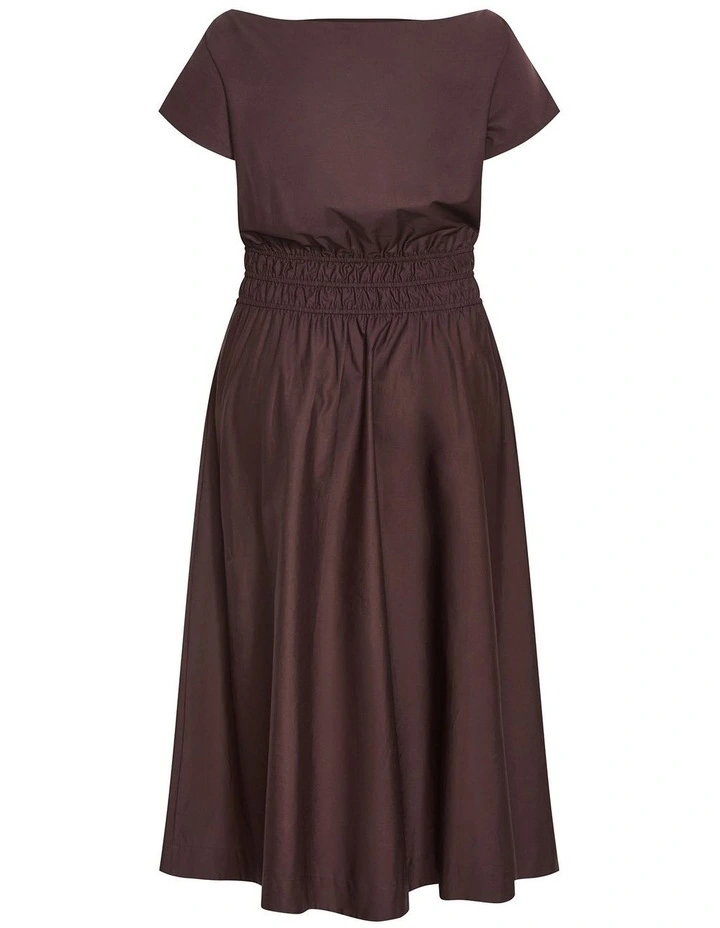 Plus Size Cass Cotton Maxi Dress in Dark Chocolate image 4