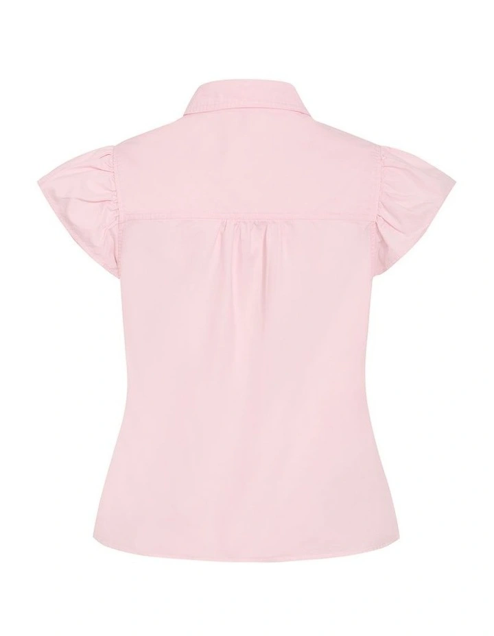 Plus Size Kelsie Cotton Shirt in Heavenly Pink image 4