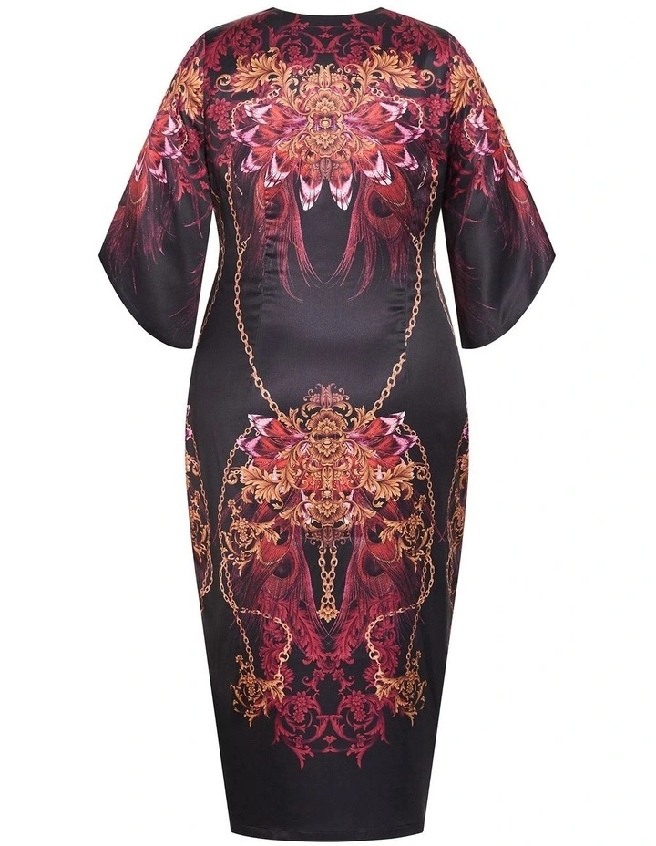 Plus Size Priscilla Twist Tulip Maxi Dress in Ruby image 4