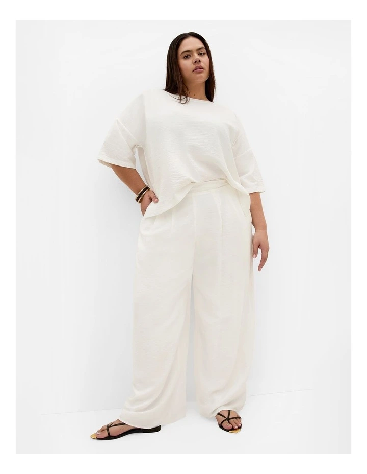 Plus Size Alexi Relaxed Top in Ivory image 1