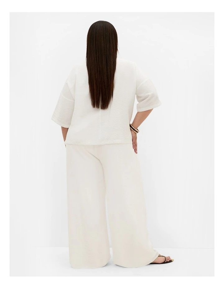 Plus Size Alexi Relaxed Top in Ivory image 2