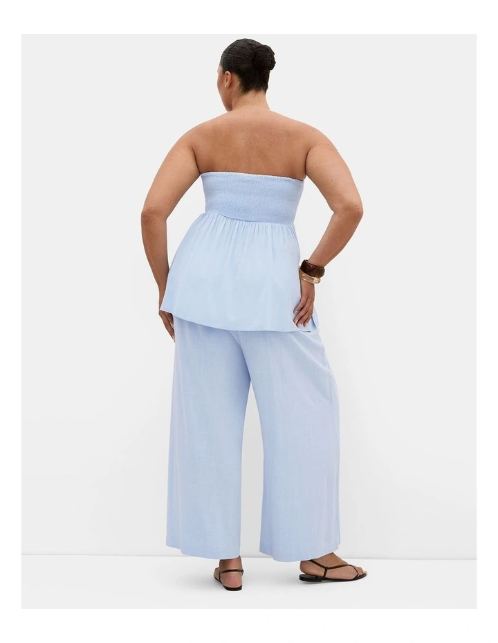Plus Size Haven Relaxed Wide Leg Pant in Powder Blue image 2