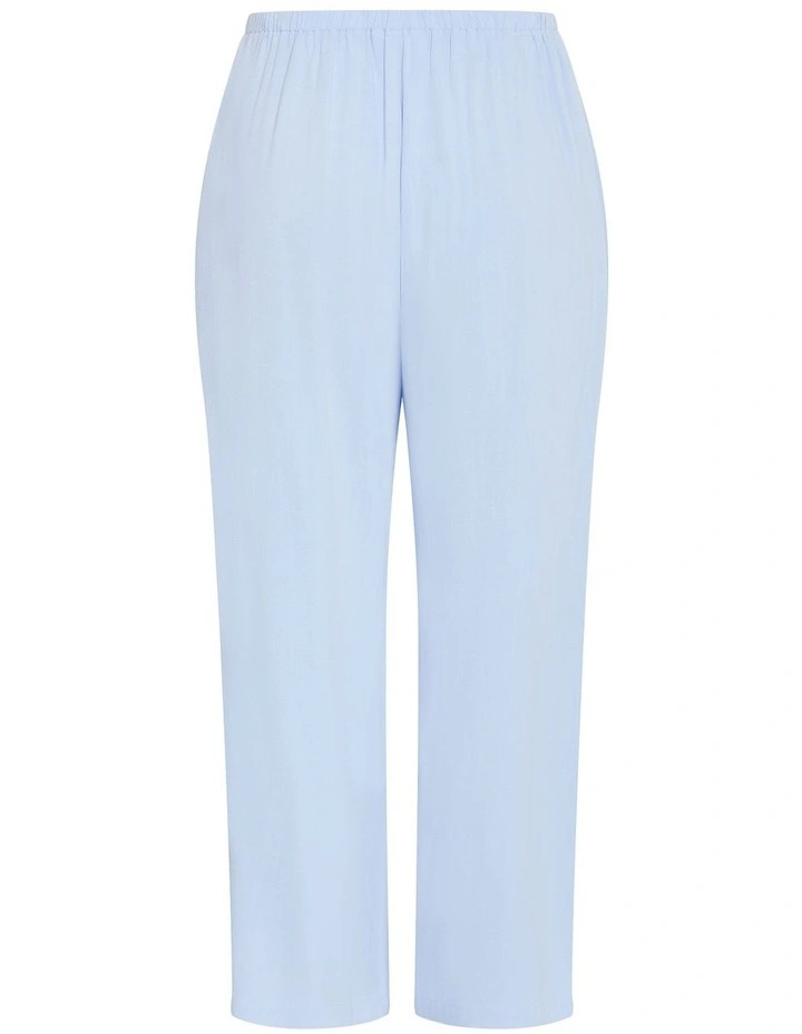 Plus Size Haven Relaxed Wide Leg Pant in Powder Blue image 3