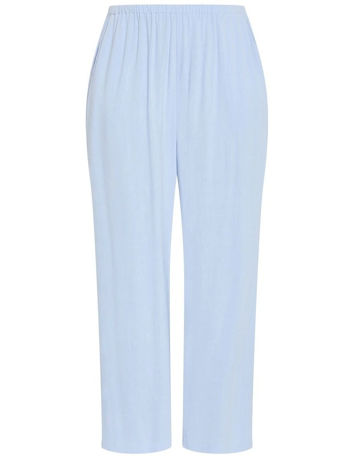 Plus Size Haven Relaxed Wide Leg Pant in Powder Blue image 4