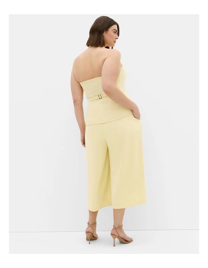 Plus Size Abbie Halter Vest in Lemon Sorbet image 2