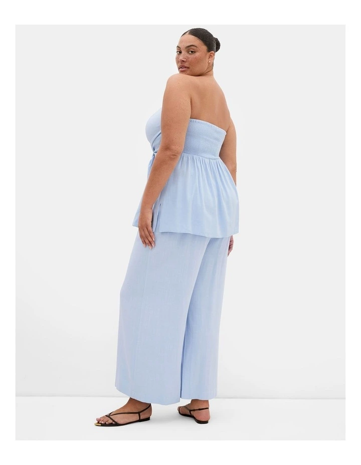Plus Size Haven Strapless Tie Top in Powder Blue image 2