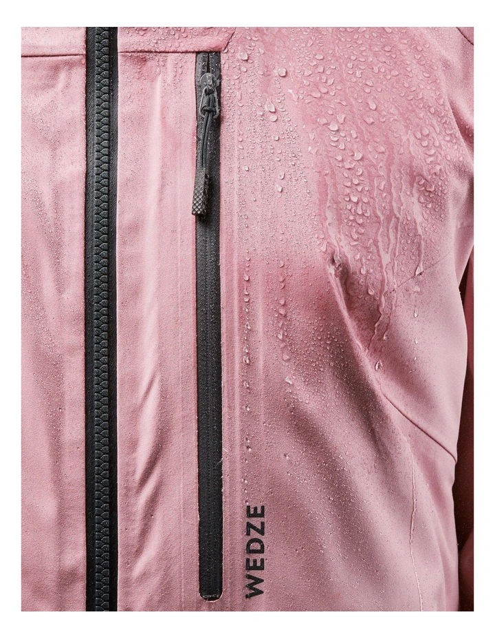Womens Warm and Breathable Ski and Snowboard Jacket, FR500 in Pale Pink image 5
