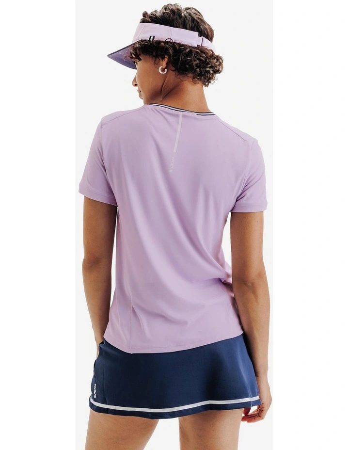 Women's Tennis Breathable Crew-Neck T-Shirt Dry in Light Purple image 2