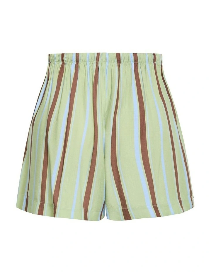 Plus Size Haven Stripe Short in Matcha image 4