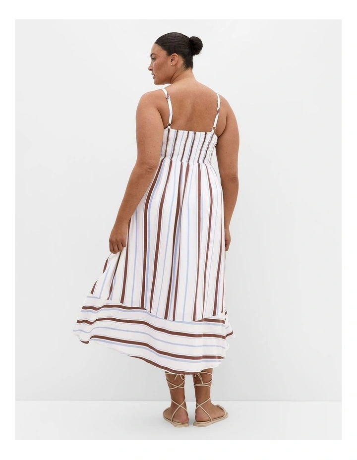 Plus Size Haven Stripe Maxi Dress in Ivory image 2