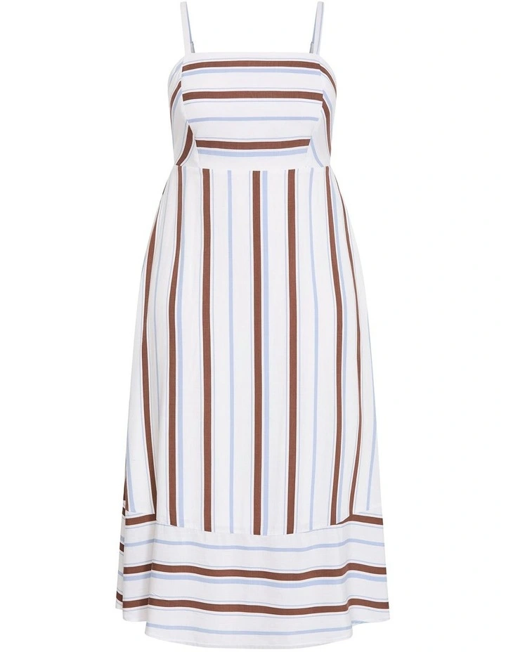 Plus Size Haven Stripe Maxi Dress in Ivory image 3