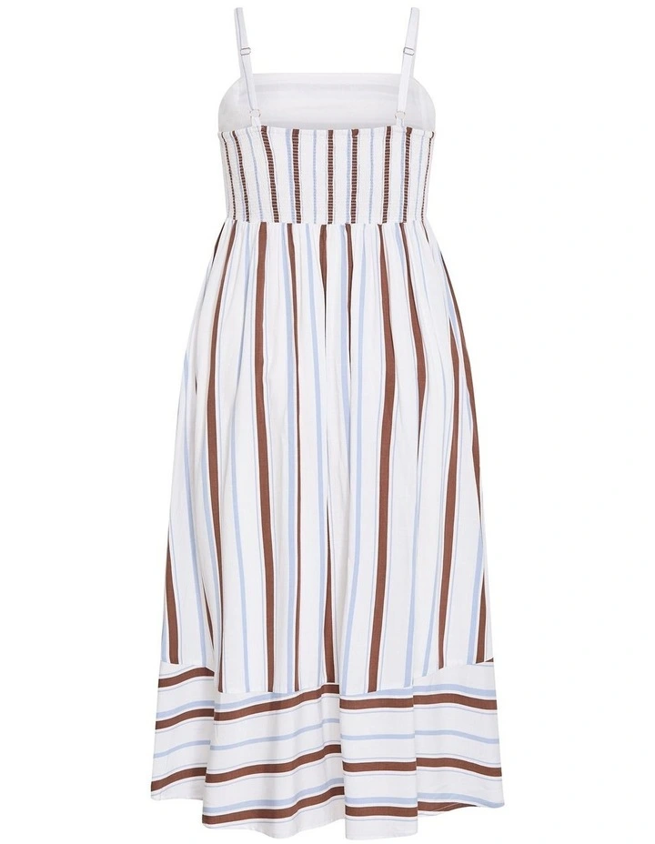 Plus Size Haven Stripe Maxi Dress in Ivory image 4