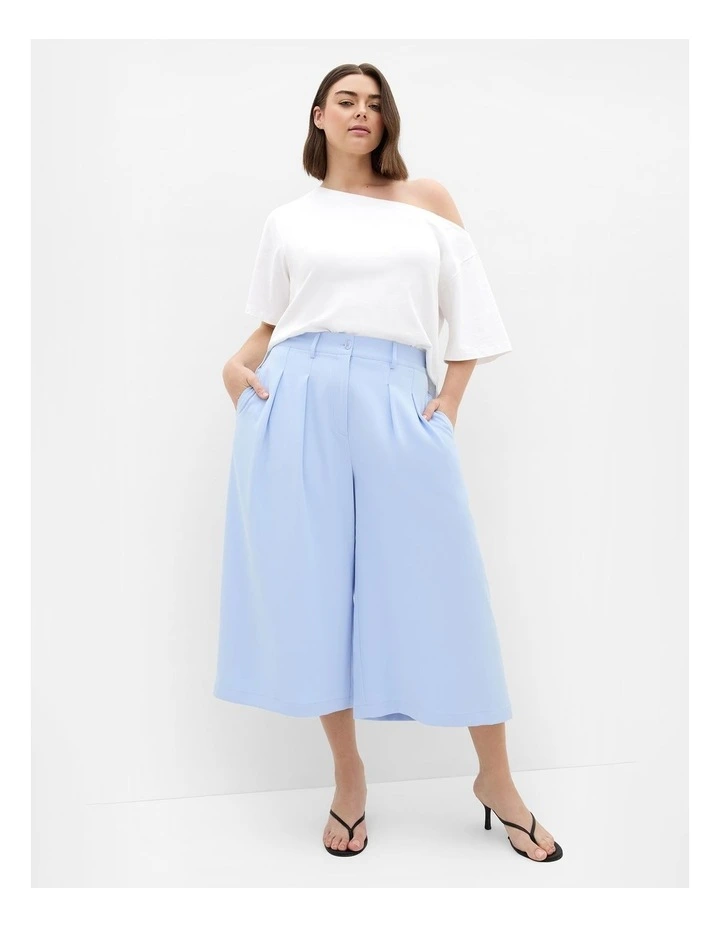 Plus Size Abbie Crop Pant in Sky Blue image 1