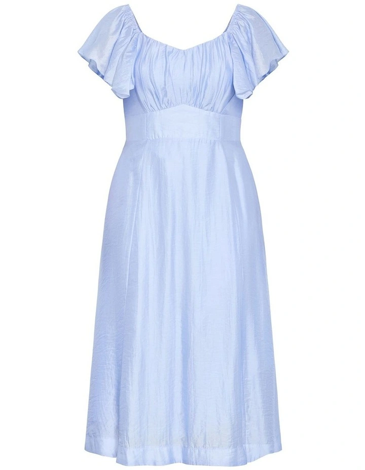 Plus Size Sherry Tie-Back Dress in Sky Blue image 3