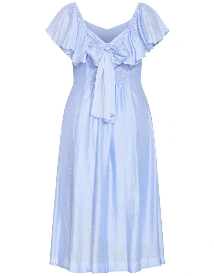 Plus Size Sherry Tie-Back Dress in Sky Blue image 4