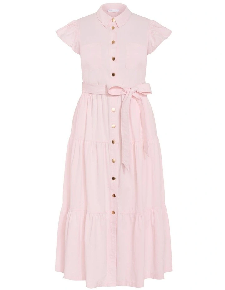 Plus Size Kelise Cotton Maxi Dress in Heavenly Pink image 3