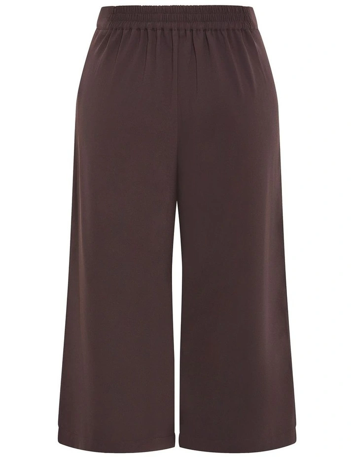 Plus Size Abbie Crop Pant in Chocolate image 3