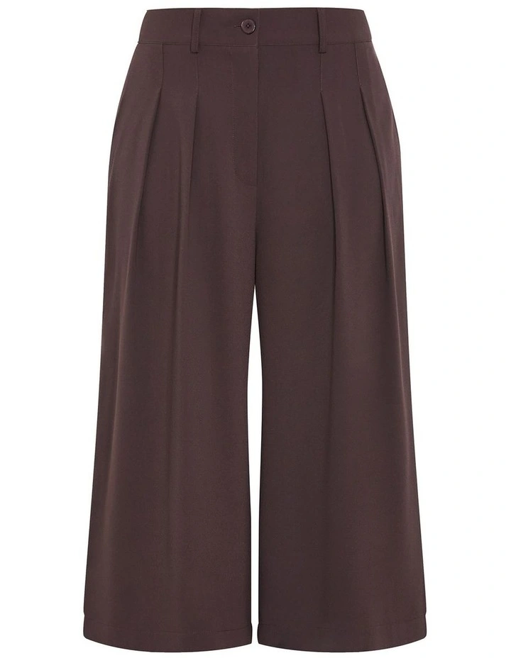 Plus Size Abbie Crop Pant in Chocolate image 4