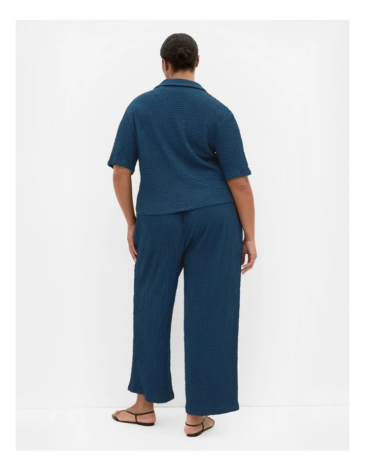 Plus Size Zoie Wide Leg Pant in Petrol image 2