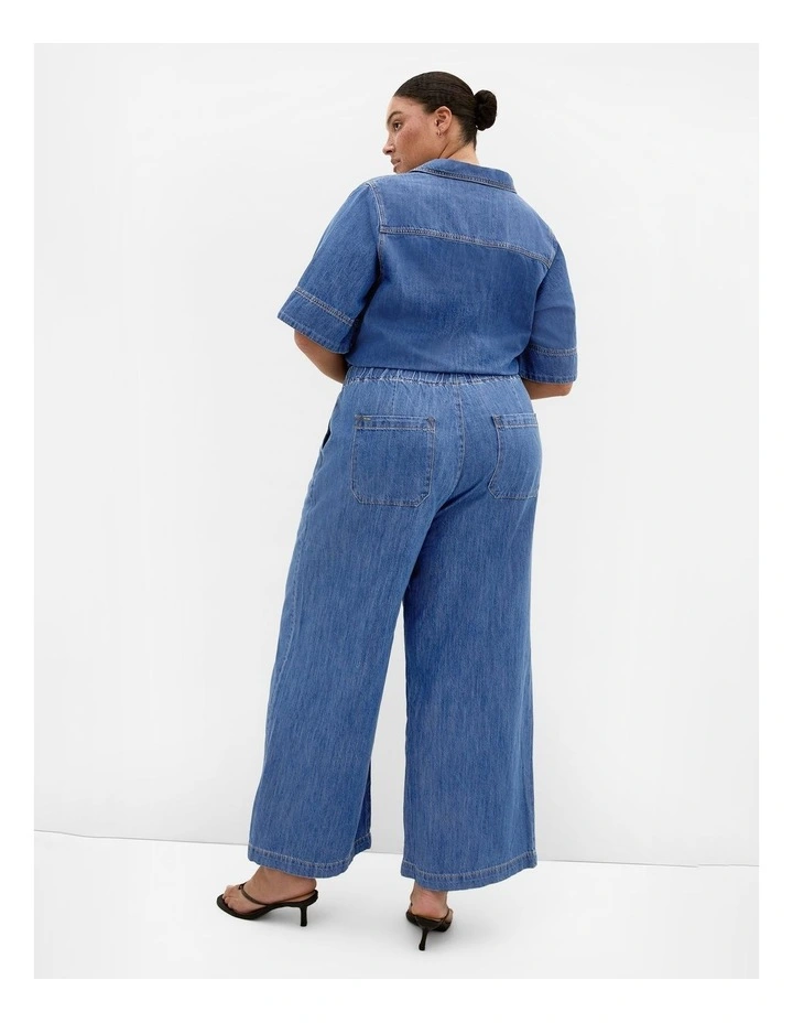 Plus Size Tiana Cotton Denim Pant in Light Wash image 2