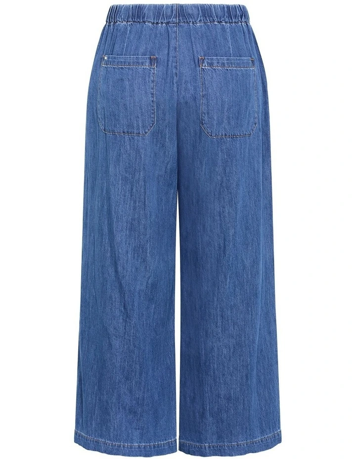 Plus Size Tiana Cotton Denim Pant in Light Wash image 4