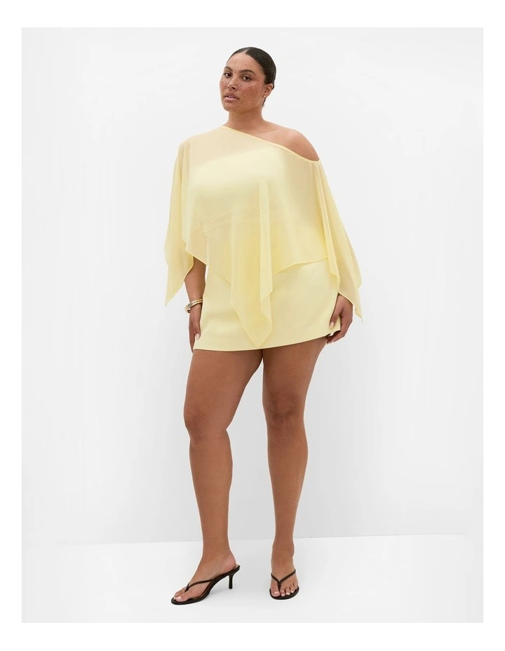Plus Size Abbie Mini Skort in Lemon Sorbet image 3