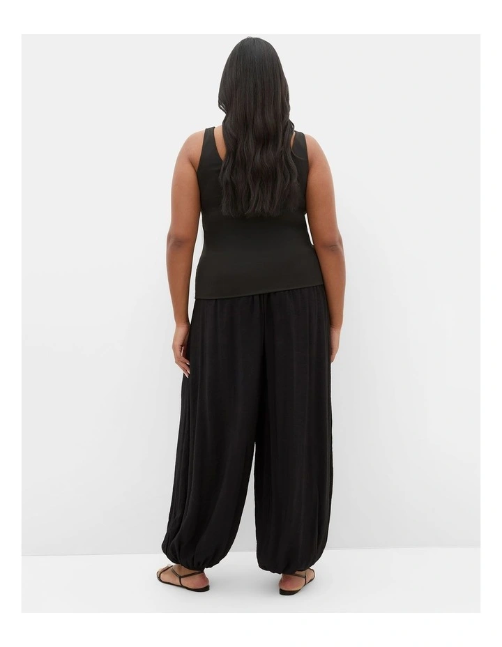 Plus Size Arami Bling Detail Top in Black image 2