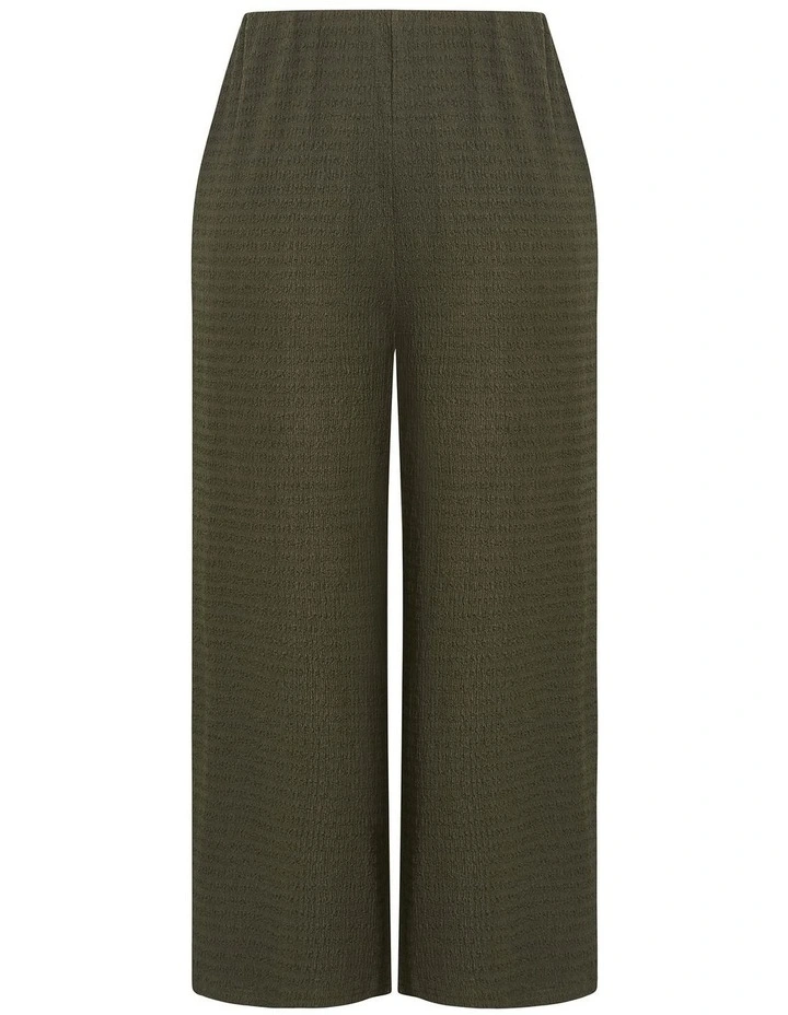 Plus Size Brianna Wide Leg Pant in Khaki image 3