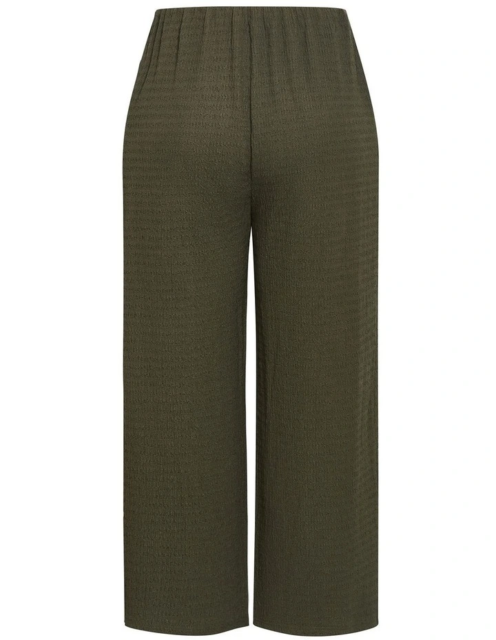 Plus Size Brianna Wide Leg Pant in Khaki image 4