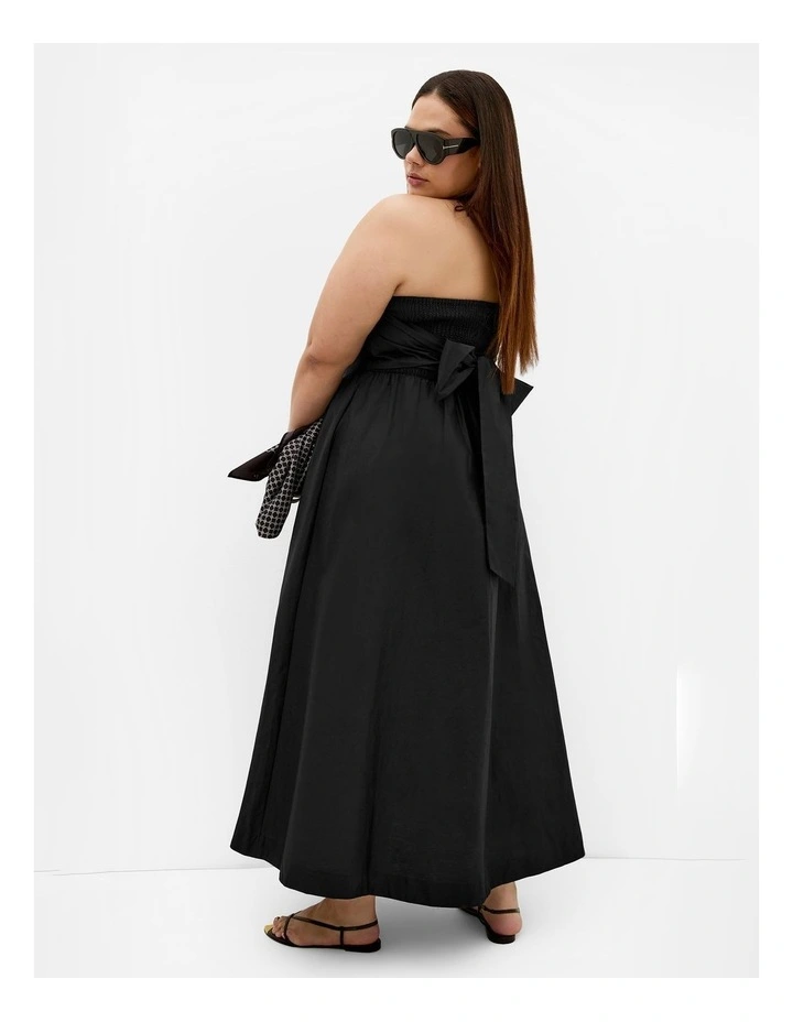 Plus Size Roza Halter Maxi Dress in Black image 2