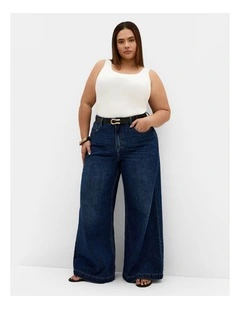 Plus Size Amelia Scoop Neck Tank in Ivory