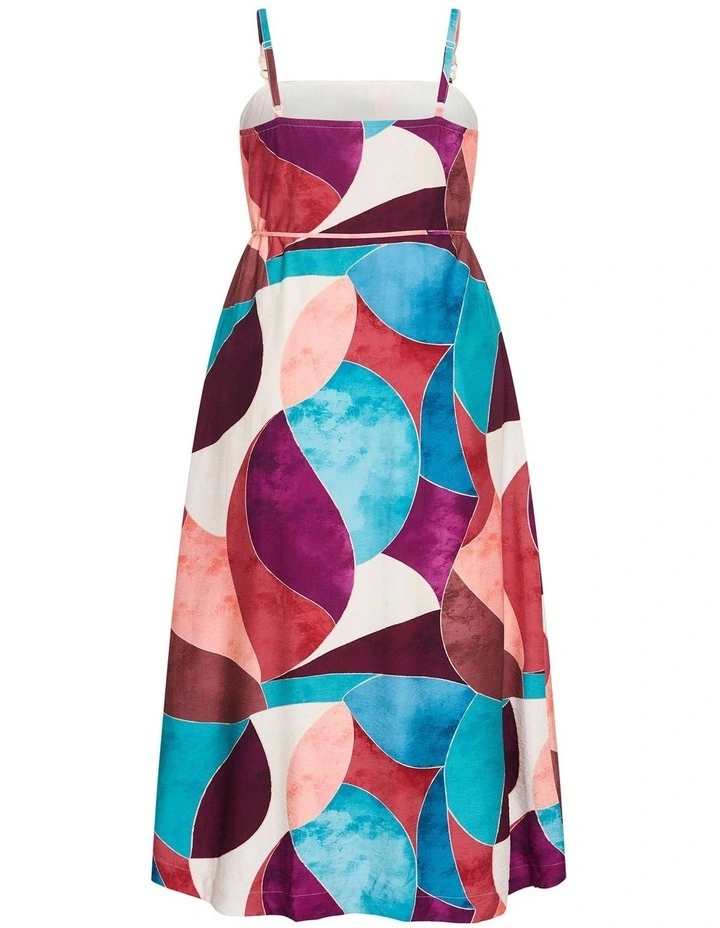 Plus Size Lexi Geometric Print Maxi Dress in Purple image 4
