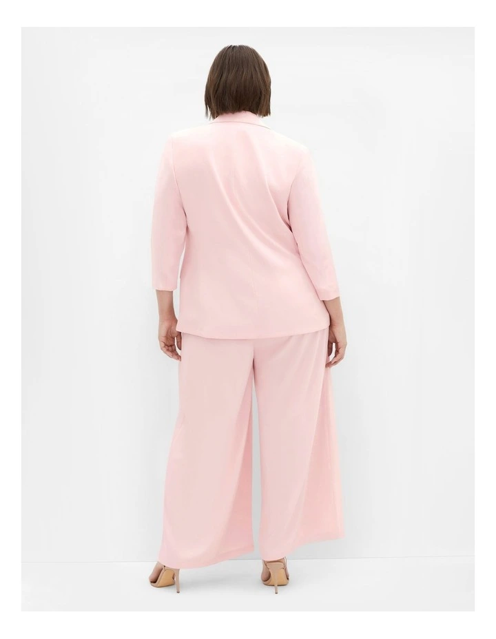 Plus Size Abbie Blazer in Baby Pink image 2